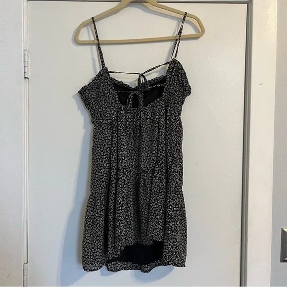 Madewell Black White Mini Dress Sophia Cami Tiered Mini Dress in Micro Daisy 2 - Picture 11 of 11